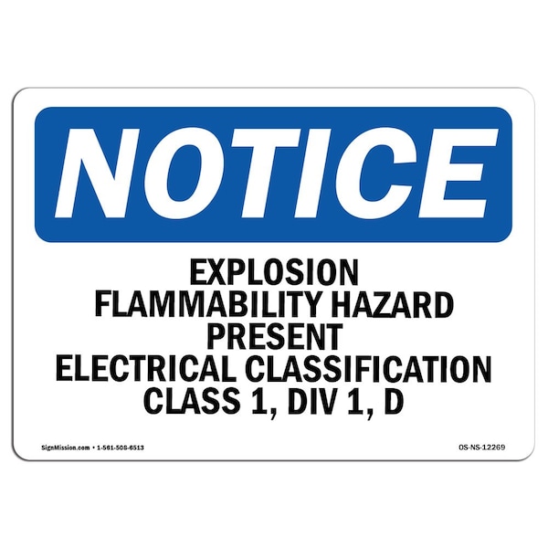 Sign, 3.5" H, 5" W, Explosion Flammability Hazard Present Electrical Sign, Landscape, 10PK